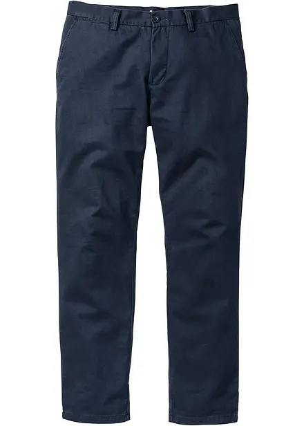 Regular fit chino van puur katoen, straight