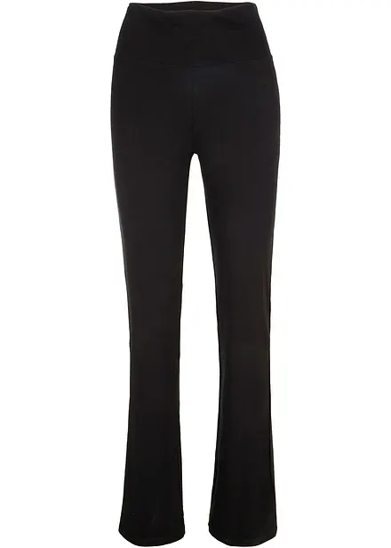 Flared legging van katoen