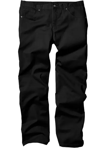 Regular fit twill broek van katoen, straight