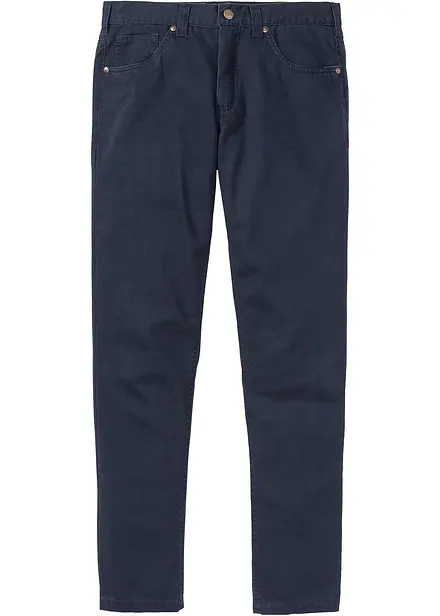 Regular fit twill broek van katoen, straight