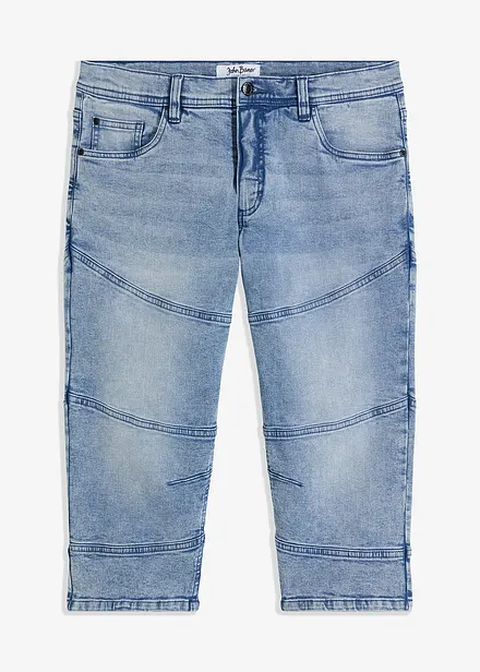 Regular fit 3/4 jeans, straight