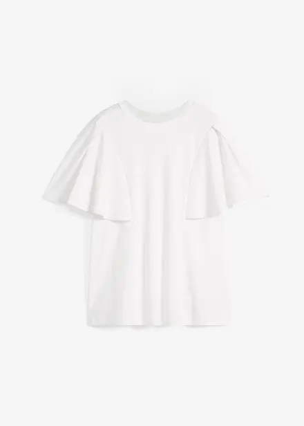Shirt met capemouwen