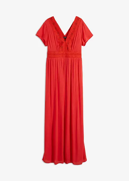 Maxi jurk van soepele viscose