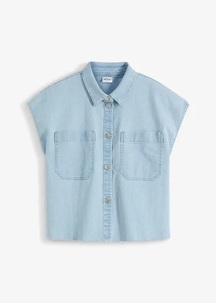 Boxy spijkerblouse