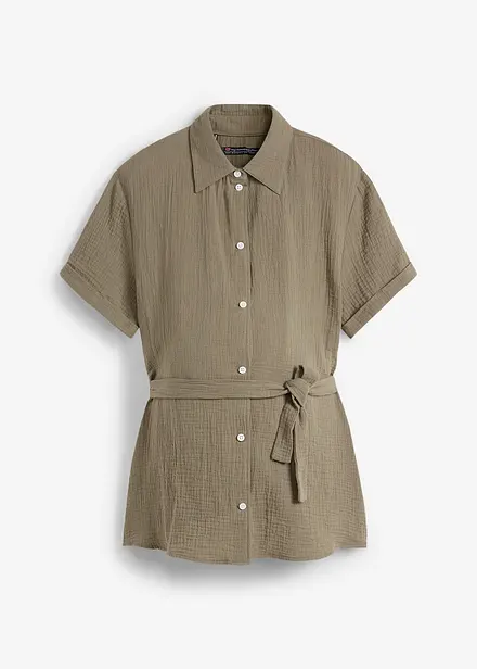 2-in-1 zwangerschapsblouse/voedingsblouse van mousseline