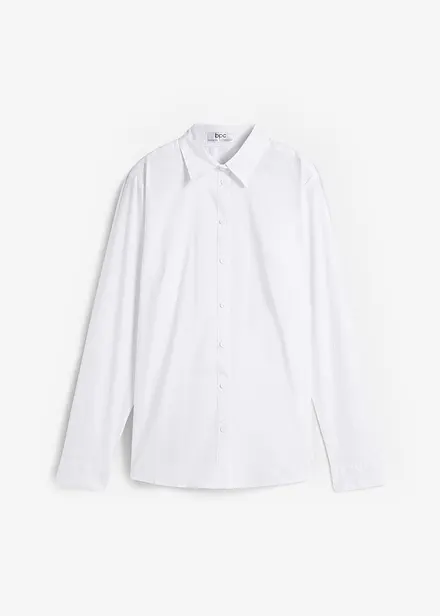 Stretch blouse, lange mouw