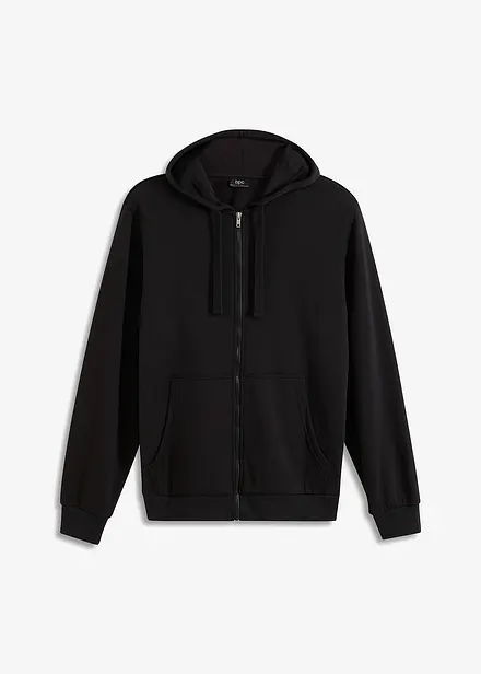 Sweatvest met capuchon en ritssluiting