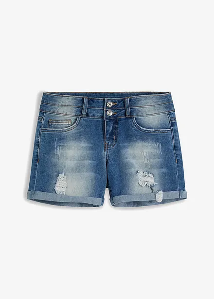 Jeans short met mid waist