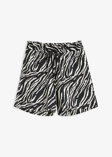 Paperbag short met strikkoordjes