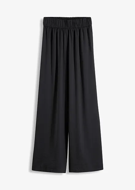 Lichte soepelvallende palazzo broek met high waist comfortband