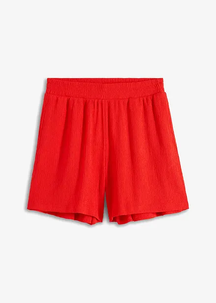 Instapshort van gestructureerde jersey en een hoge tailleband