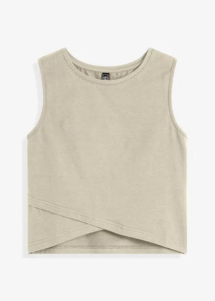 Cropped top van een zachte katoenmix
