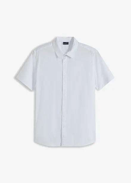 Stretch overhemd met korte mouwen, slim fit