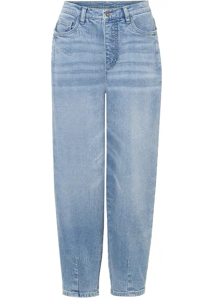 Barrel jeans met high waist en biologisch katoen