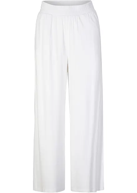 7/8 jersey broek van een soepele viscose-mix