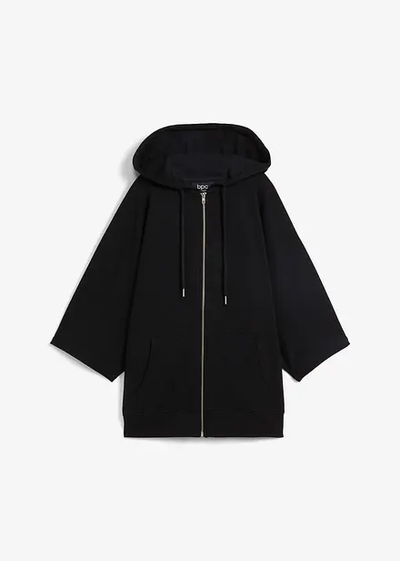 Sweatvest cape van katoen