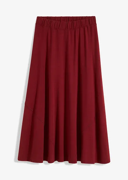 Wijd uitlopende jersey rok