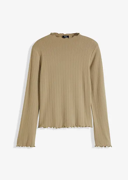 Geribde longsleeve