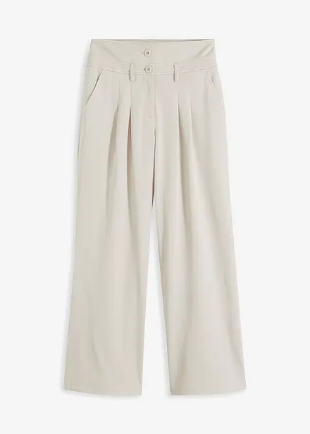 Wijd uitlopende broek met high waist