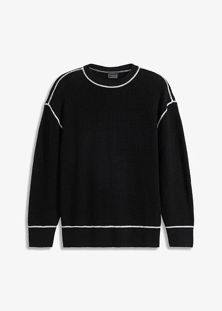 Trui met gerecycled katoen, loose fit