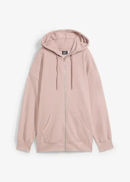 Oversized sweatvest met capuchon