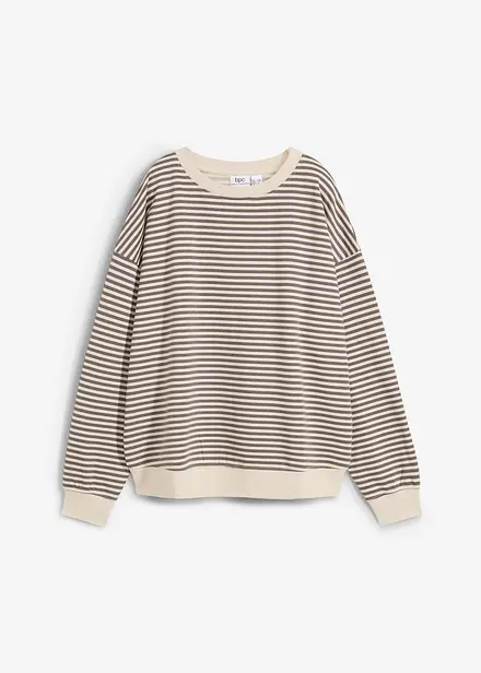 Oversized sweater met strepen