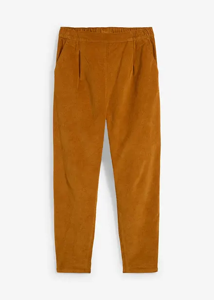 Cropped corduroy broek met comfortabele band