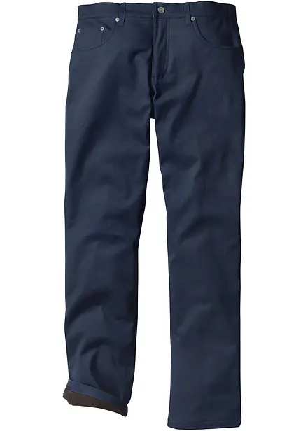 Regular fit stretch thermobroek, straight