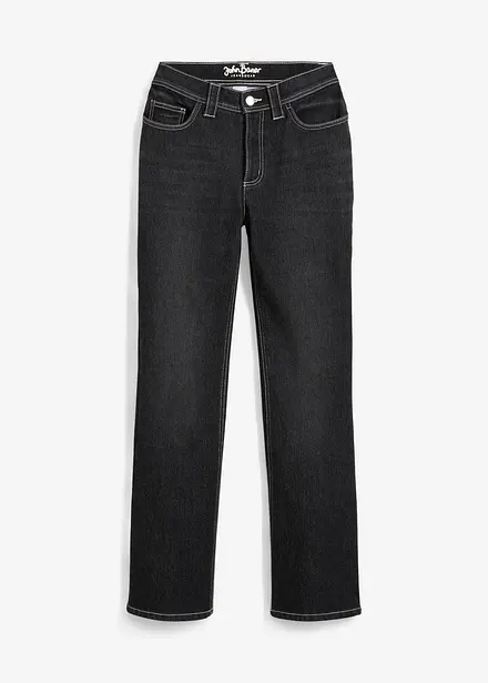 Knuffelzachte thermojeans met mid waist, bootcut