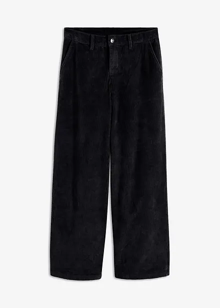 Wijde corduroy stretch broek