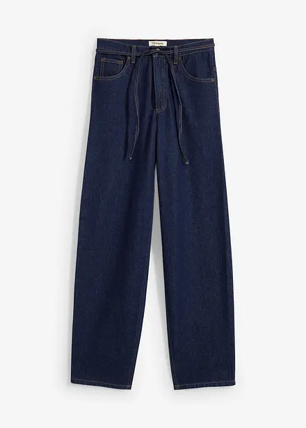 Balloon jeans, mid waist, full length