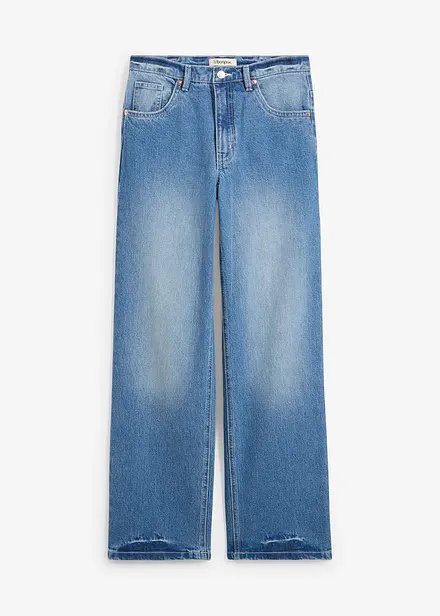 Straight jeans, high waist