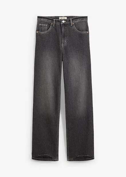 Straight jeans, high waist