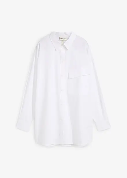 Lange blouse van katoen