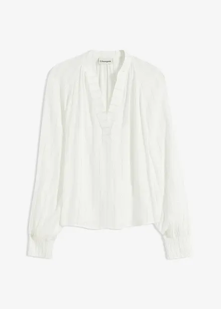 Blouse van crinkle