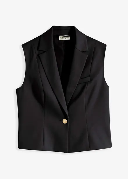 Gilet met decoratieve knoop