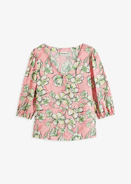 Blouse van fijne viscosemix