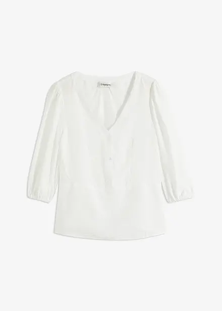 Blouse van fijne viscosemix