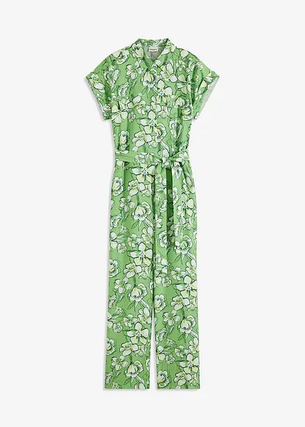 Jumpsuit van soepele viscosemix
