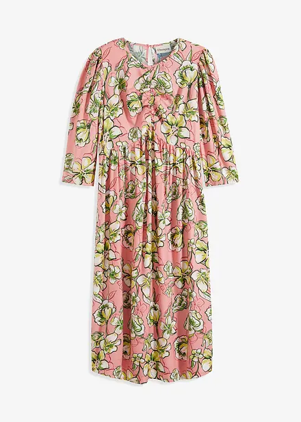 Midi jurk van zachte viscose