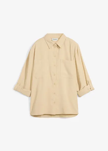 Blouse van een vloeiende viscosemix