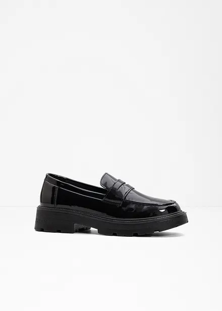 Chunky loafers met een lichte zool