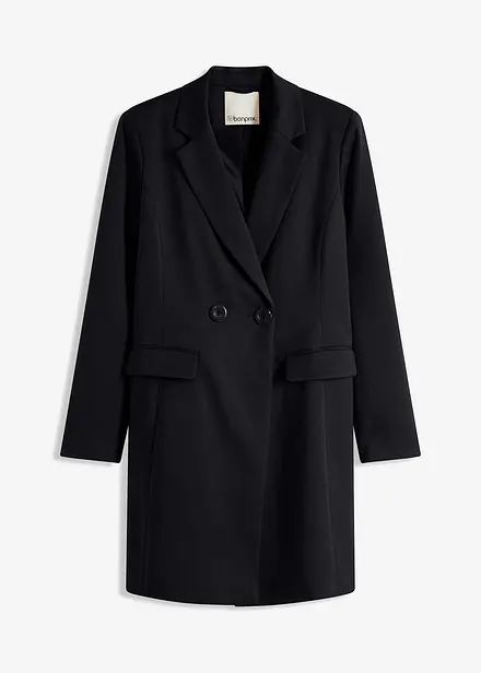 Lange blazer met V-hals, lange mouw