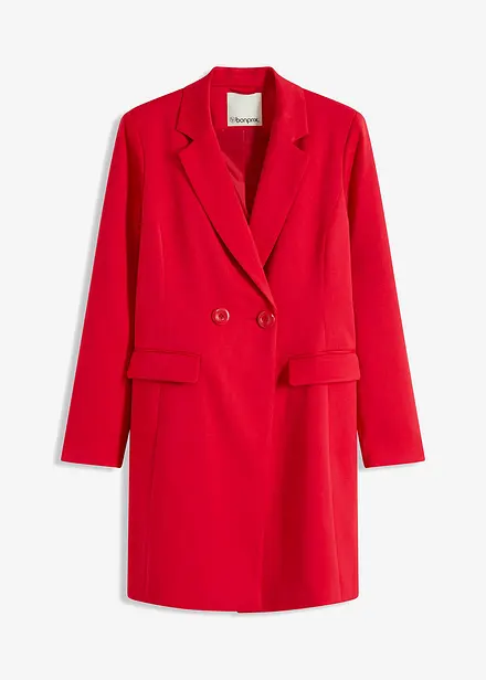 Lange blazer met V-hals, lange mouw