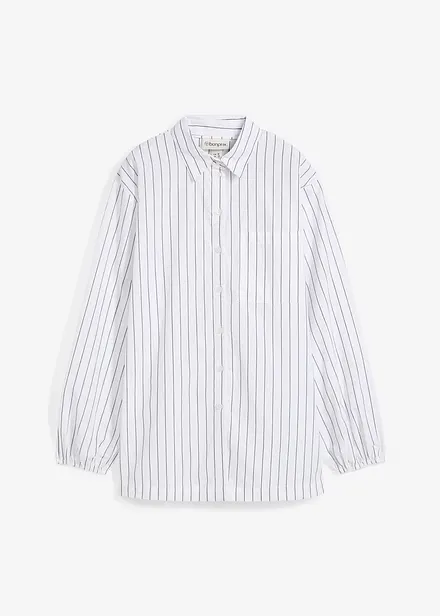 Oversized oberhemdblouse van popeline