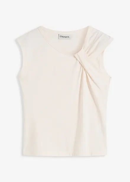 Shirt van een elastische katoenmix met een twist