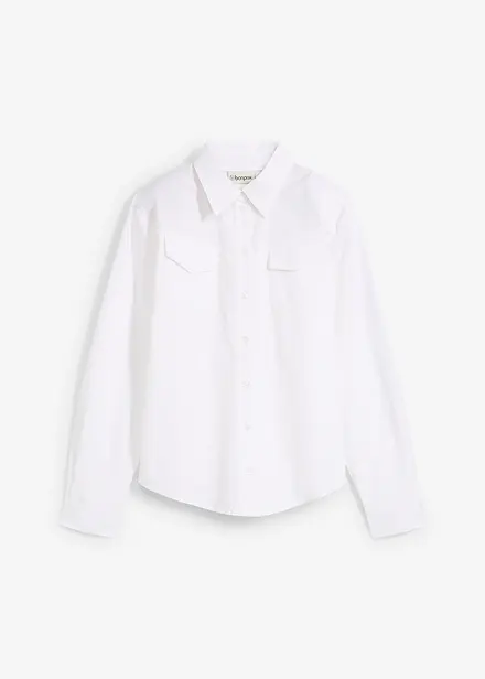 Overhemdblouse van biologisch katoen