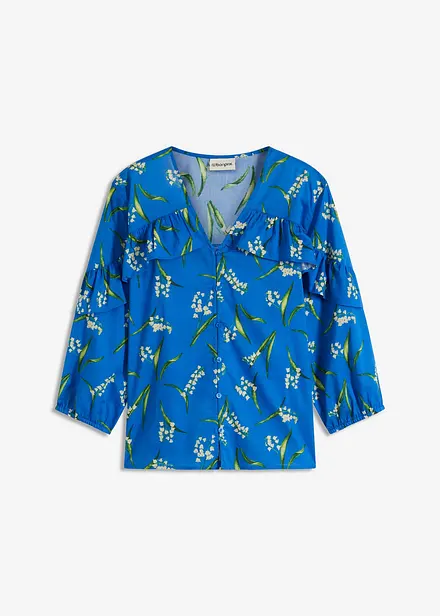 Gedessineerde blouse met volants