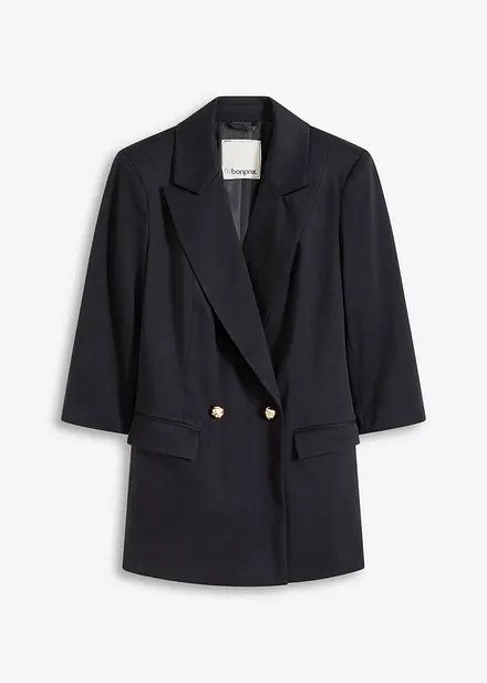 Lange blazer met 3/4 mouwen