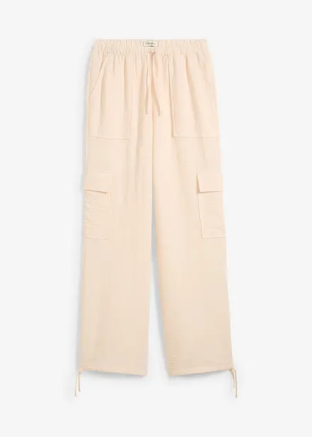 Cargo broek in vloeiende stof